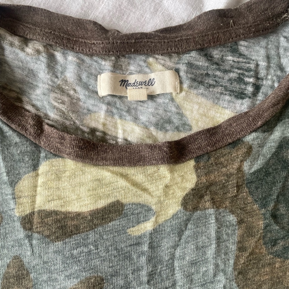 Madewell Linen Camo T-shirt